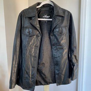 Wilsons vintage black leather jacket